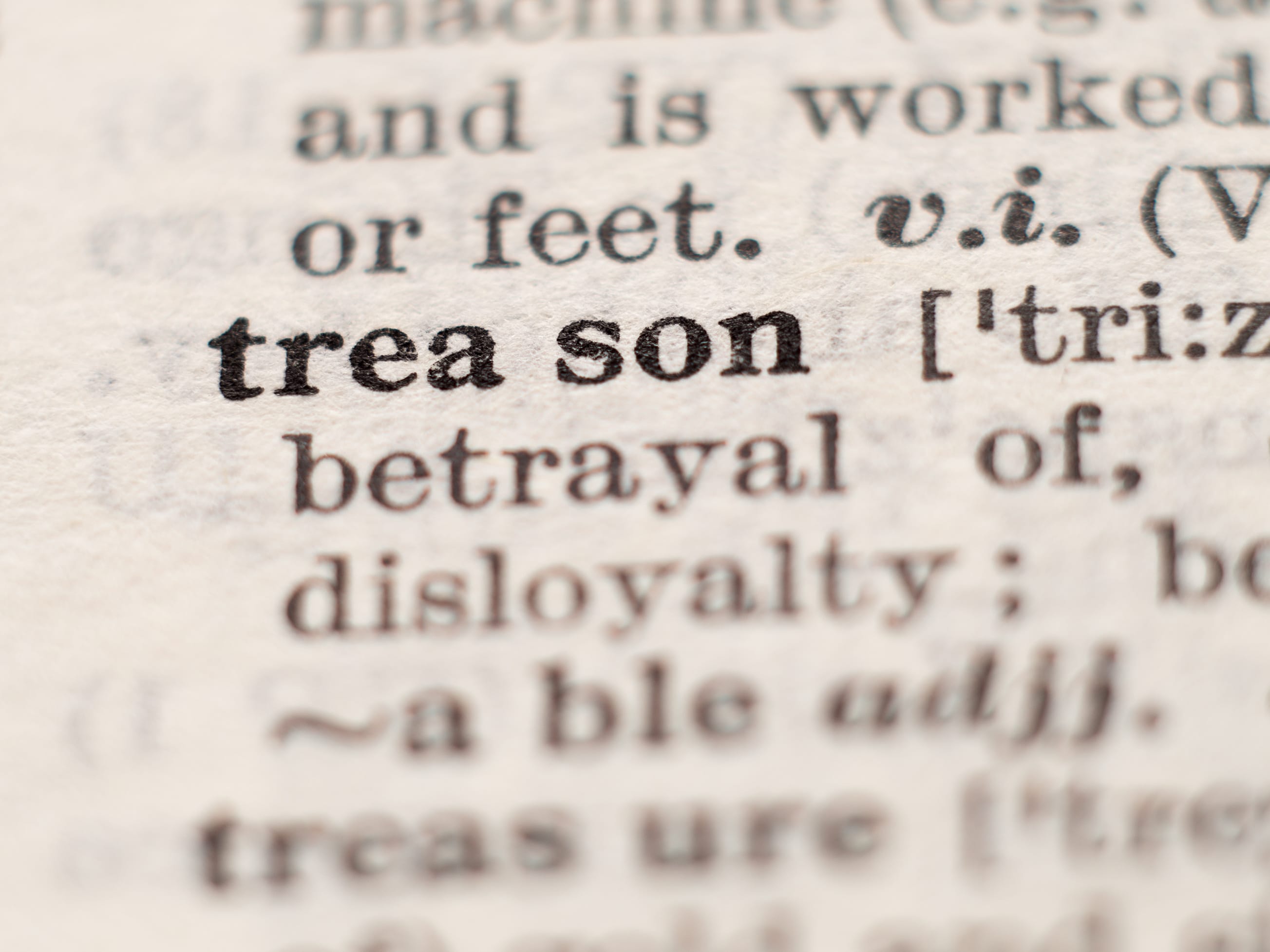 Sedition Insurrection Coup And Treason What These Words Really Mean 